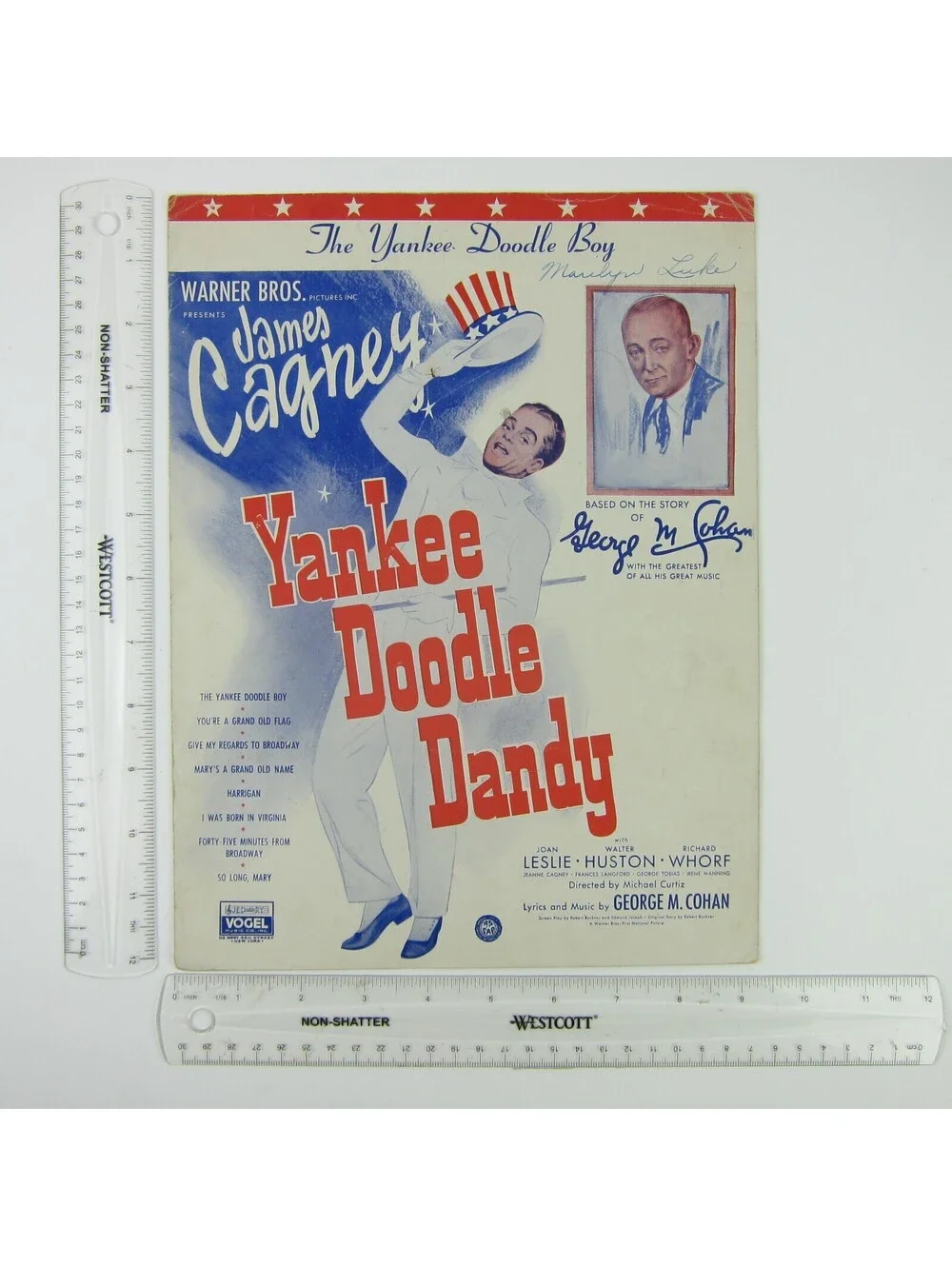 Sheet Music Yankee Doodle Dandy Film James Cagney George Cohan Vintage 1931